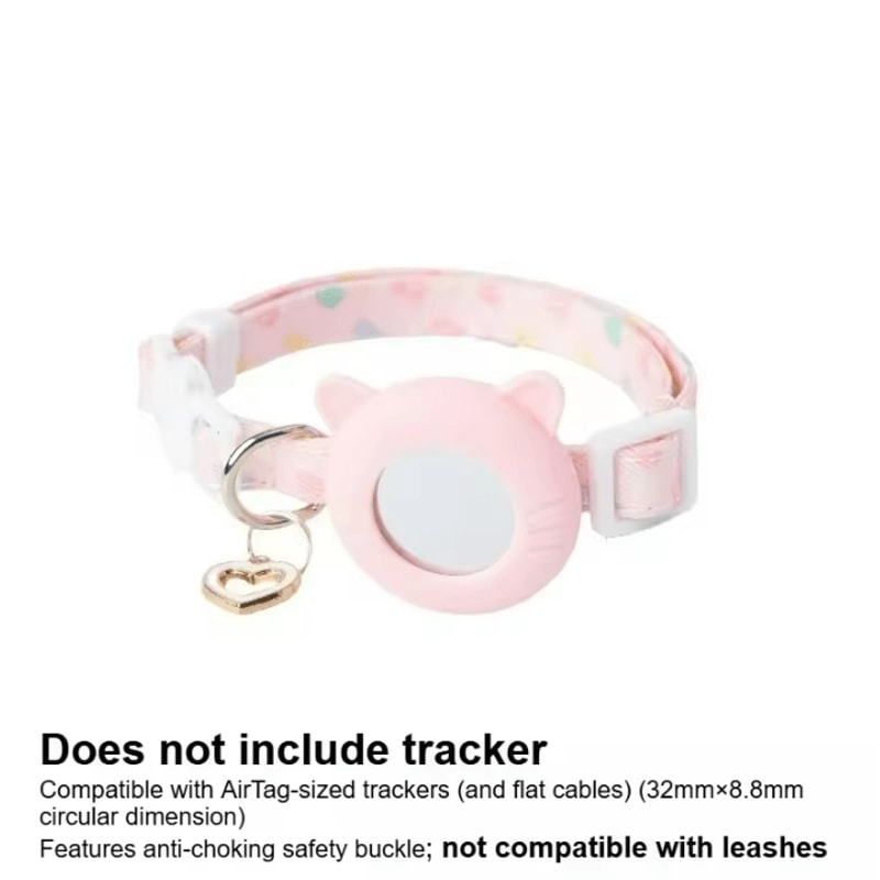 TrackSafe Adjustable AirTag Cat Collar With Breakaway Buckle 4