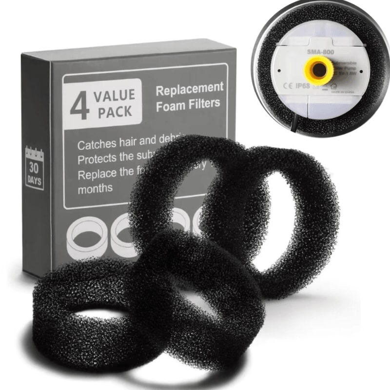 PurePump Foam Filter Replacement Set For Cat Water Fountains 0
