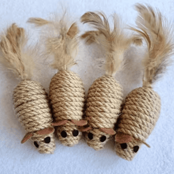 mousehunt sisal plush cat toy