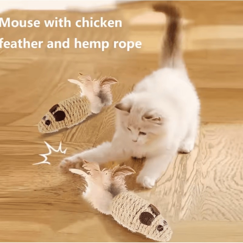 MouseHunt Sisal Plush Cat Toy 2