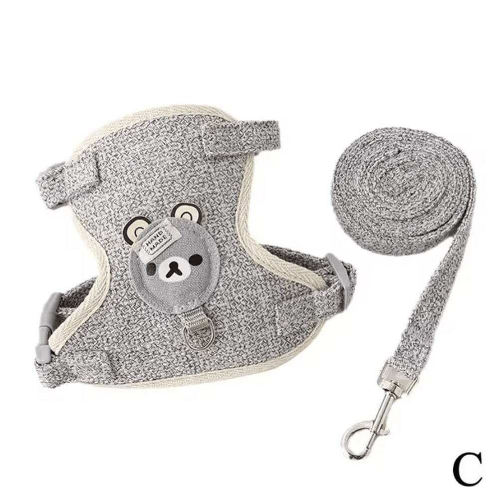 SnugFit Adjustable Kitten Harness Collar Set 3