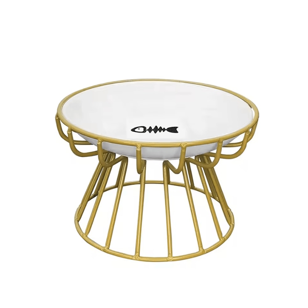 ElevaCeram Raised Ceramic Pet Bowl With Iron Stand 5