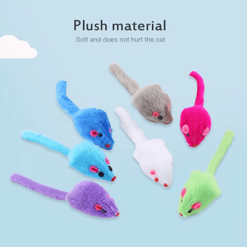 MintMouse Catnip Plush Mouse Toy Set 4