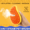 SteamGlow 3in1 Pet Grooming Massage Brush 2