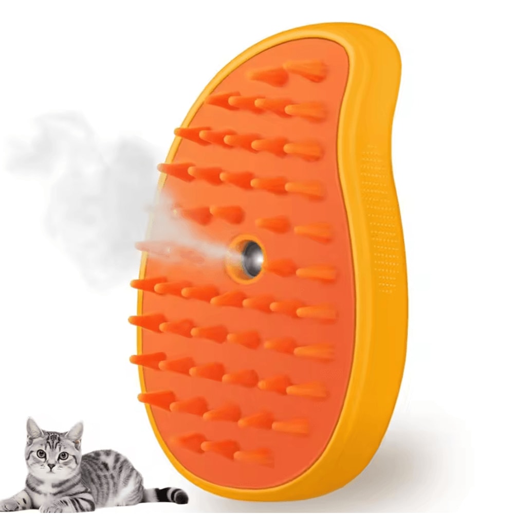 SteamGlow 3in1 Pet Grooming Massage Brush 5