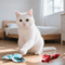 Colorful Plush Mouse Cat Toys Set Interactive Hunting Play Mice For Cats 2