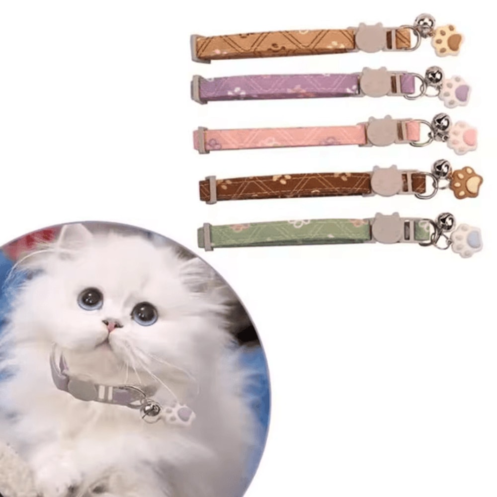 PawPrint Adjustable Breakaway Pet Collar For Cats Small Dogs 1