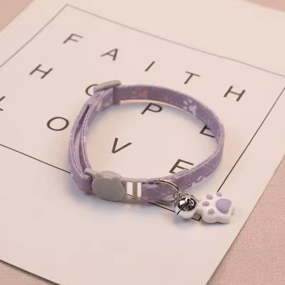 PawPrint Adjustable Breakaway Pet Collar For Cats Small Dogs 5