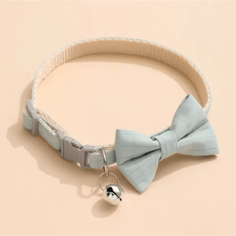 Bow Bell Adjustable Pet Collar For Cats Small Dogs 1
