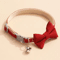 Bow Bell Adjustable Pet Collar For Cats Small Dogs 5