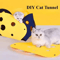Foldable Cat Tunnel Bed Activity Play Mat For Indoor Cats 3