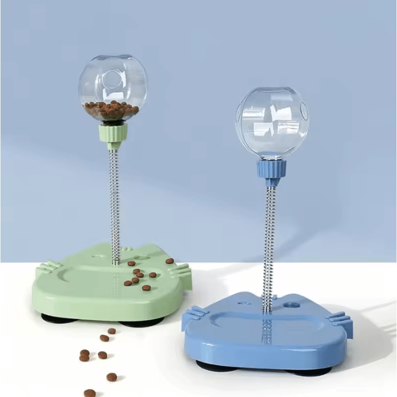 TreatTumbler Interactive Wobble Cat Treat Dispenser Puzzle Feeder 0