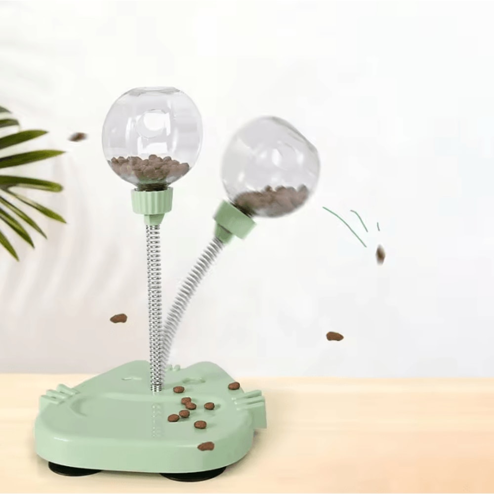 TreatTumbler Interactive Wobble Cat Treat Dispenser Puzzle Feeder 2