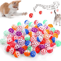 jinglechase cat play balls with bell – interactive chase & pounce toy set