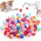 JingleChase Cat Play Balls With Bell Interactive Chase Pounce Toy Set 0