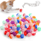 JingleChase Cat Play Balls With Bell Interactive Chase Pounce Toy Set 4