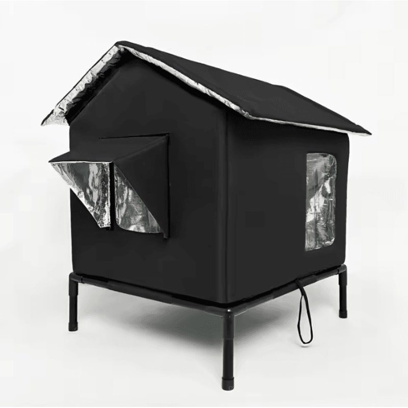 WarmHaven Insulated Outdoor Cat Shelter Winter Nest 2