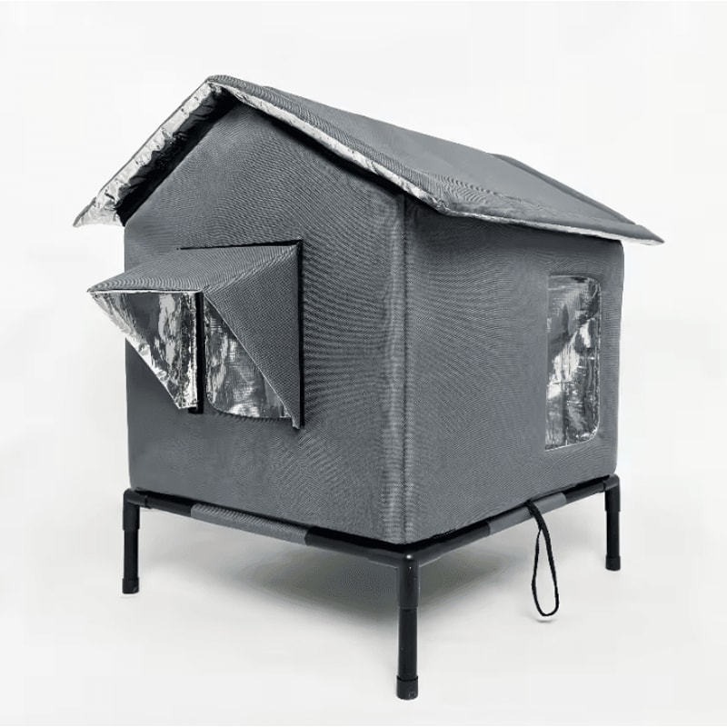 WarmHaven Insulated Outdoor Cat Shelter Winter Nest 4