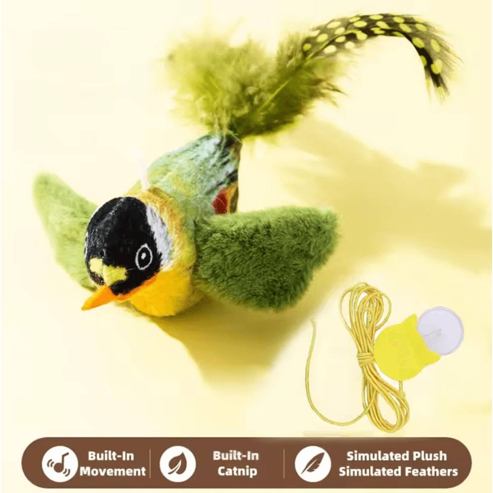 ChirpPounce Interactive Bird Sound Catnip Toy 3