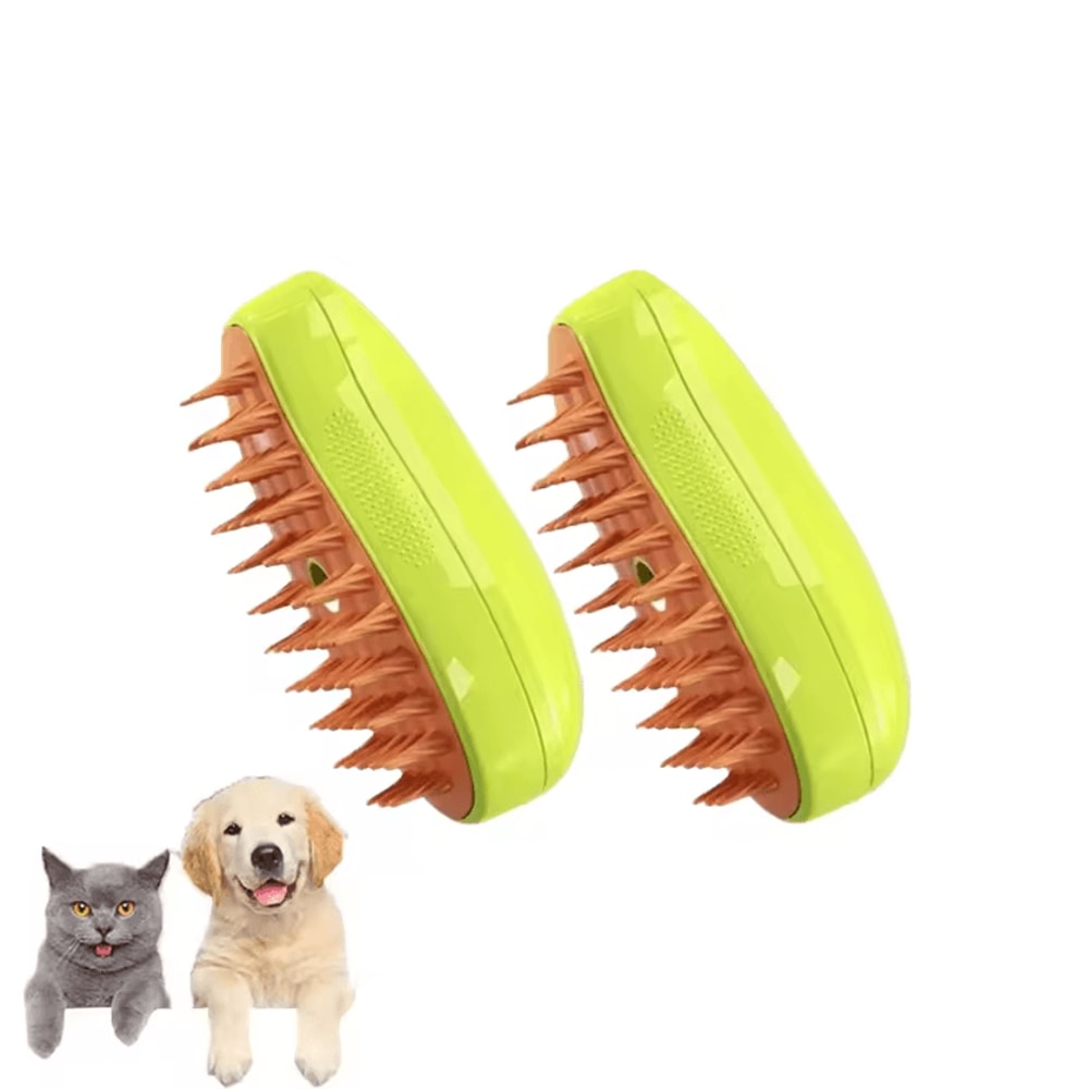 SteamGlow 3in1 Electric Pet Grooming Massage Brush 3