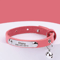 LuxeTag Personalized Leather Cat Collar With Engraved ID Bell 3