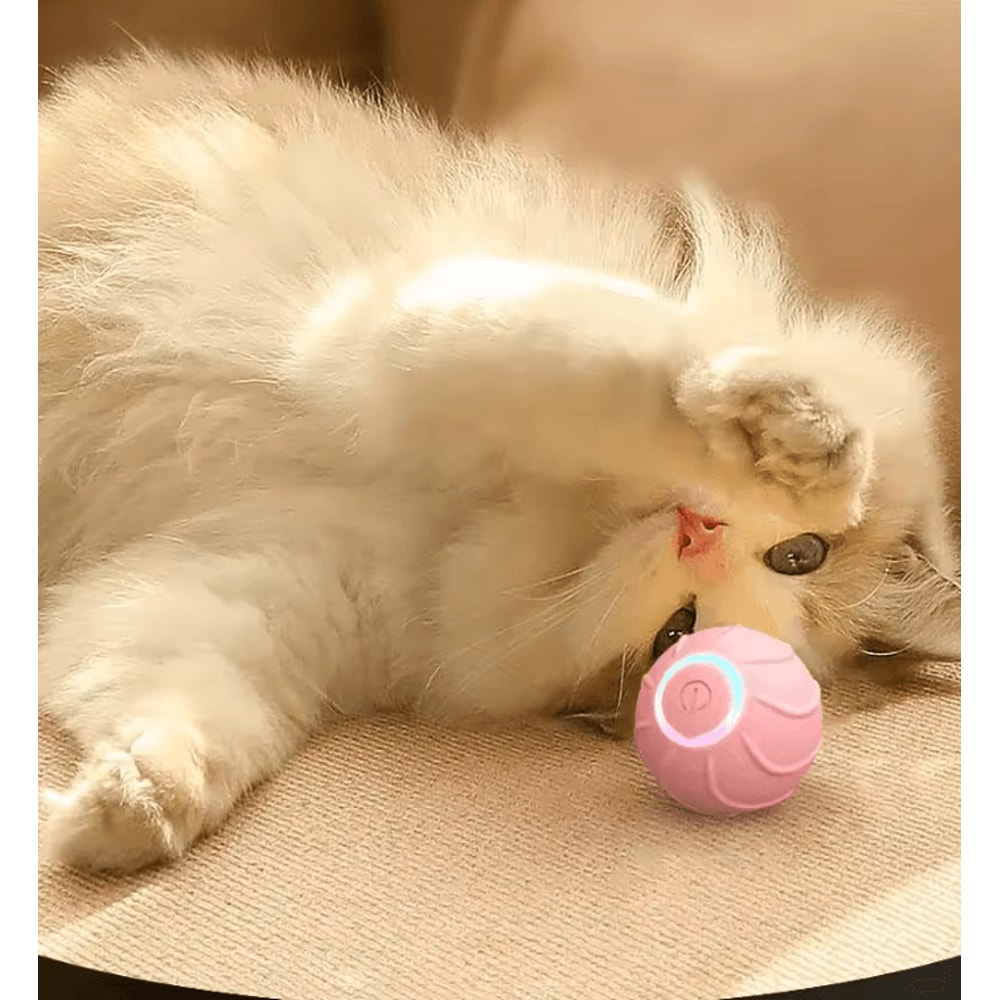 TurboBounce Smart Interactive Rolling Ball Cat Toy 2