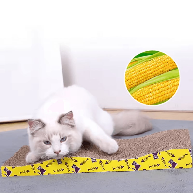 ScratchNest Cardboard Cat Scratcher Bed Lounger 1