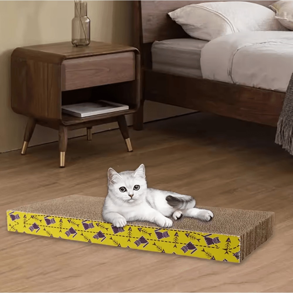 ScratchNest Cardboard Cat Scratcher Bed Lounger 2