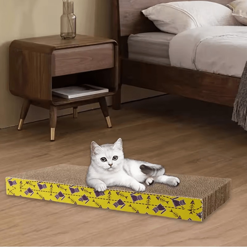 ScratchNest Cardboard Cat Scratcher Bed Lounger 2