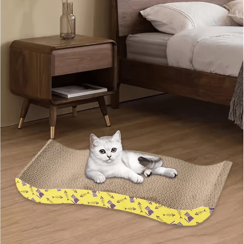 ScratchNest Cardboard Cat Scratcher Bed Lounger 4