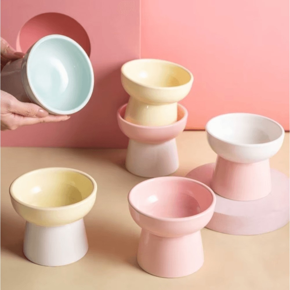 ElevaBowl Ceramic Raised Pet Feeding Bowl 300ml 0