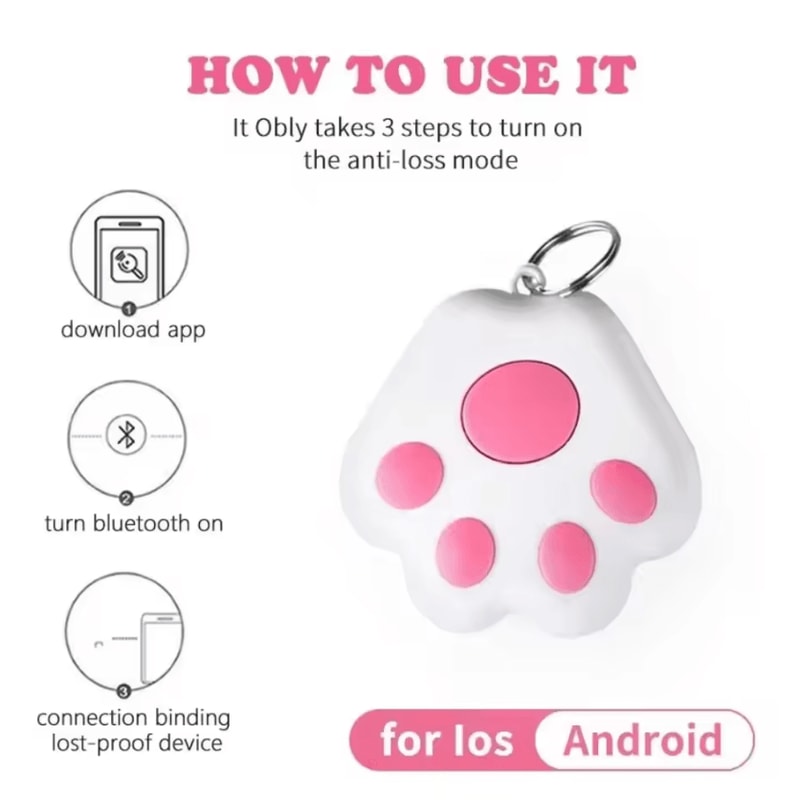 PawTrack Mini GPS Locator For Pets Family Safety 2