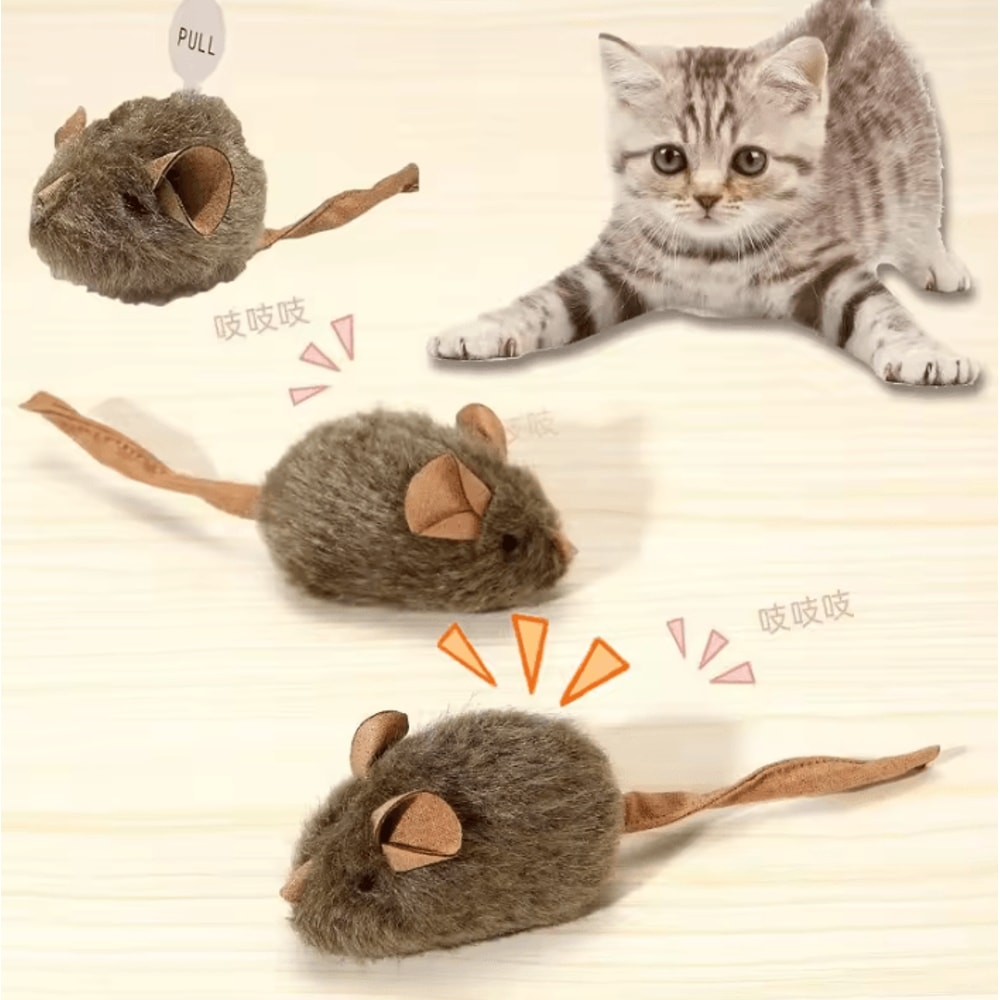 SqueakHunt Smart Motion Mouse Toy For Cats 0
