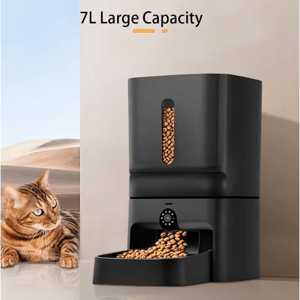 SmartServe 7L WiFi Automatic Pet Feeder With Camera Voice Control 2