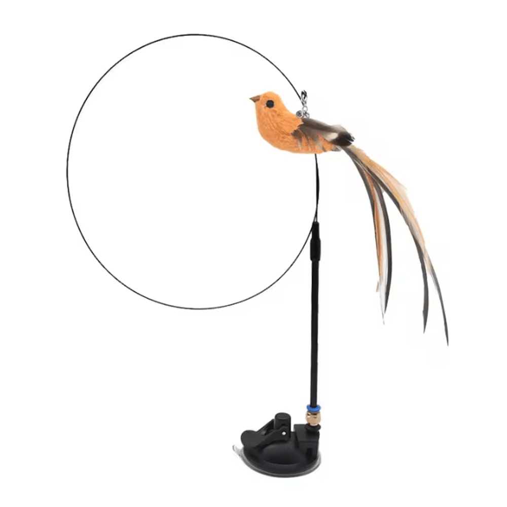 FlutterChase Interactive Feather Bird Wand Toy For Cats 11