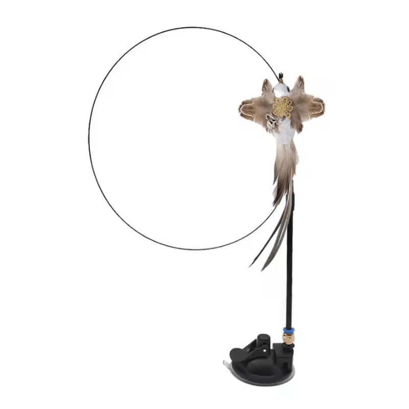 FlutterChase Interactive Feather Bird Wand Toy For Cats 8