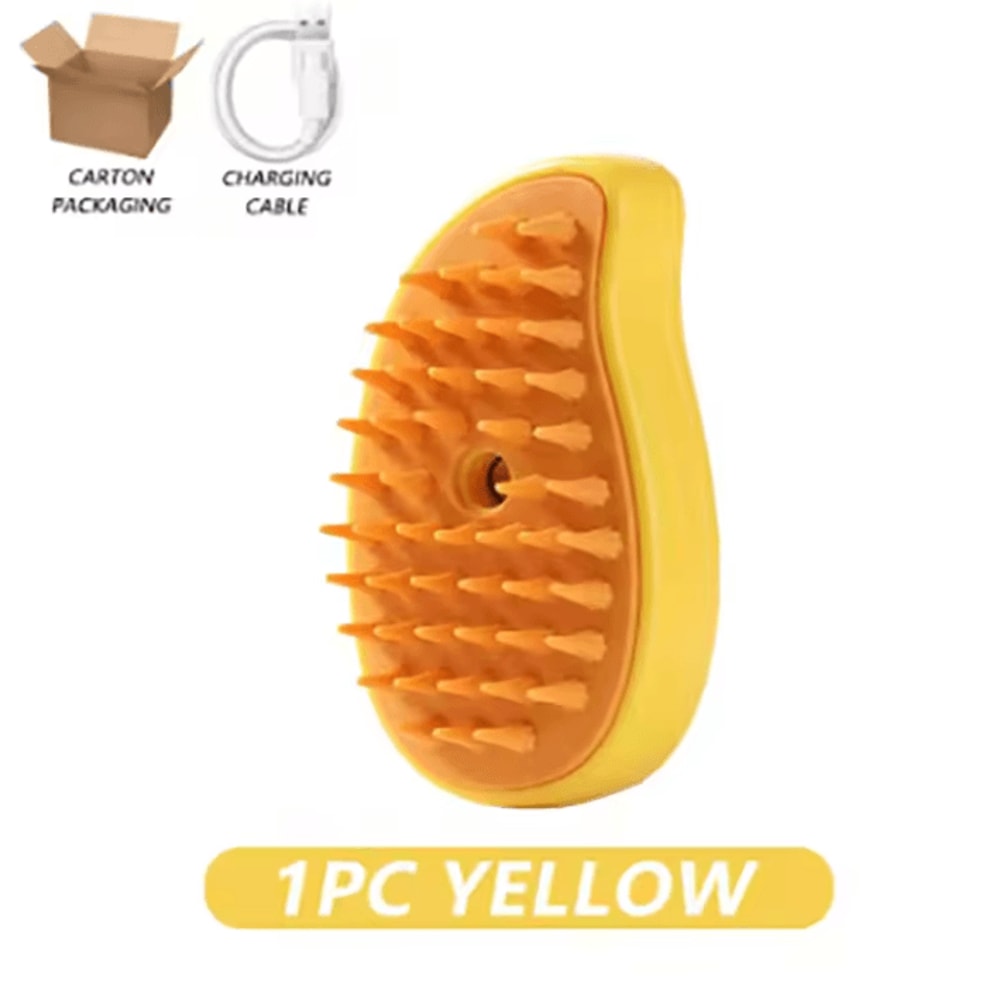 SteamGroom 3in1 Electric Pet Steam Brush Massage Comb 2
