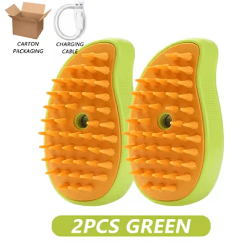 SteamGroom 3in1 Electric Pet Steam Brush Massage Comb 4