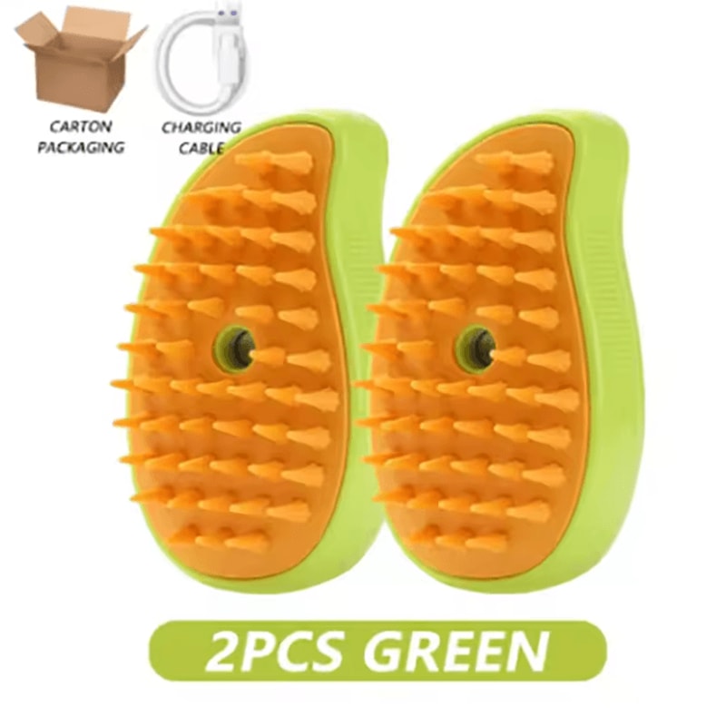 SteamGroom 3in1 Electric Pet Steam Brush Massage Comb 4