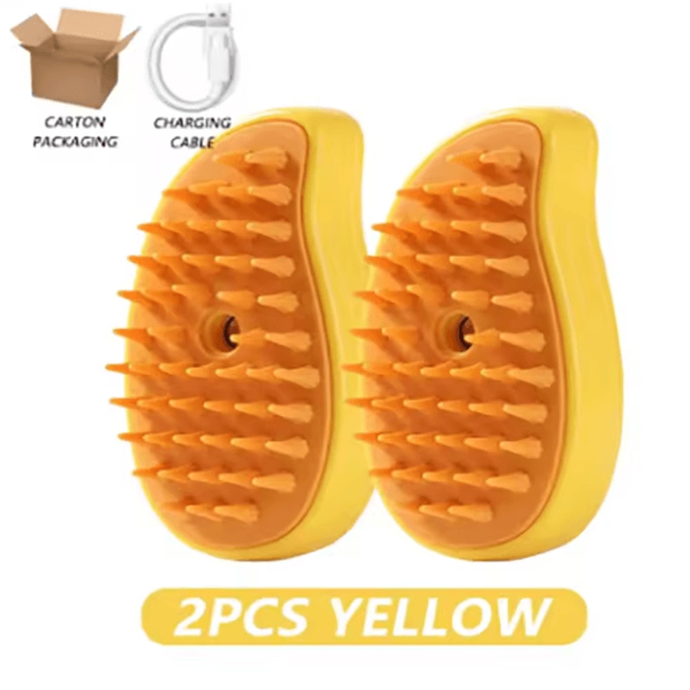 SteamGroom 3in1 Electric Pet Steam Brush Massage Comb 5