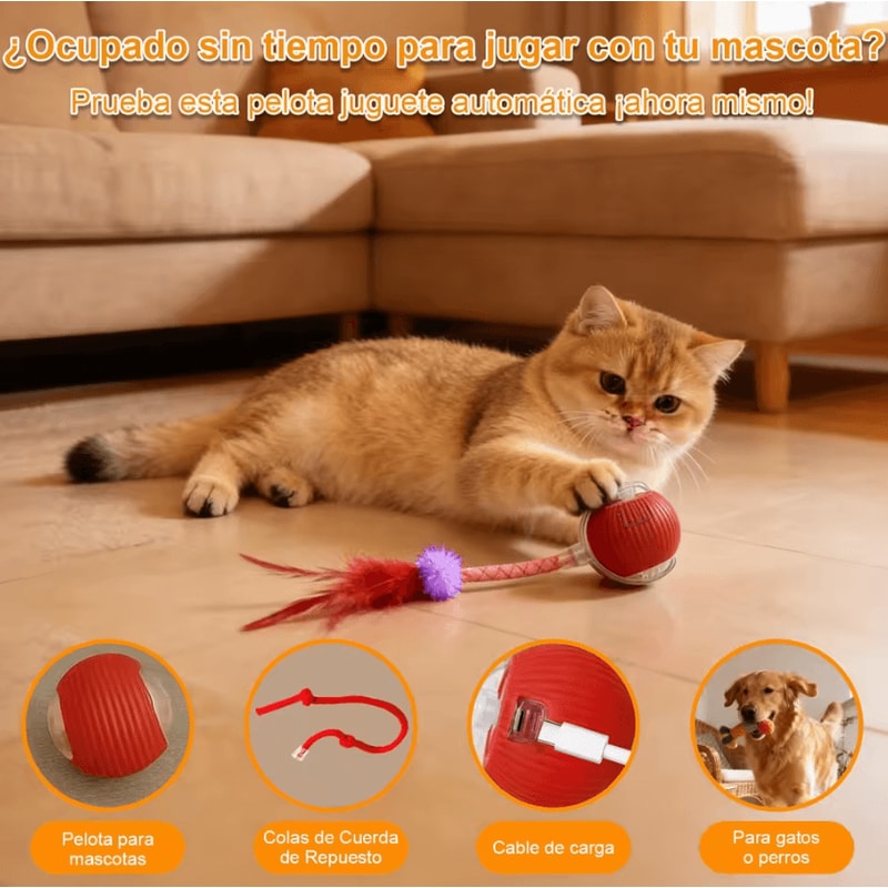 SpeedyTail Smart Interactive Moving Ball For Cats 0