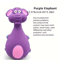 SqueakySafari Latex Dog Chew Toy Elephant Cow Edition 3