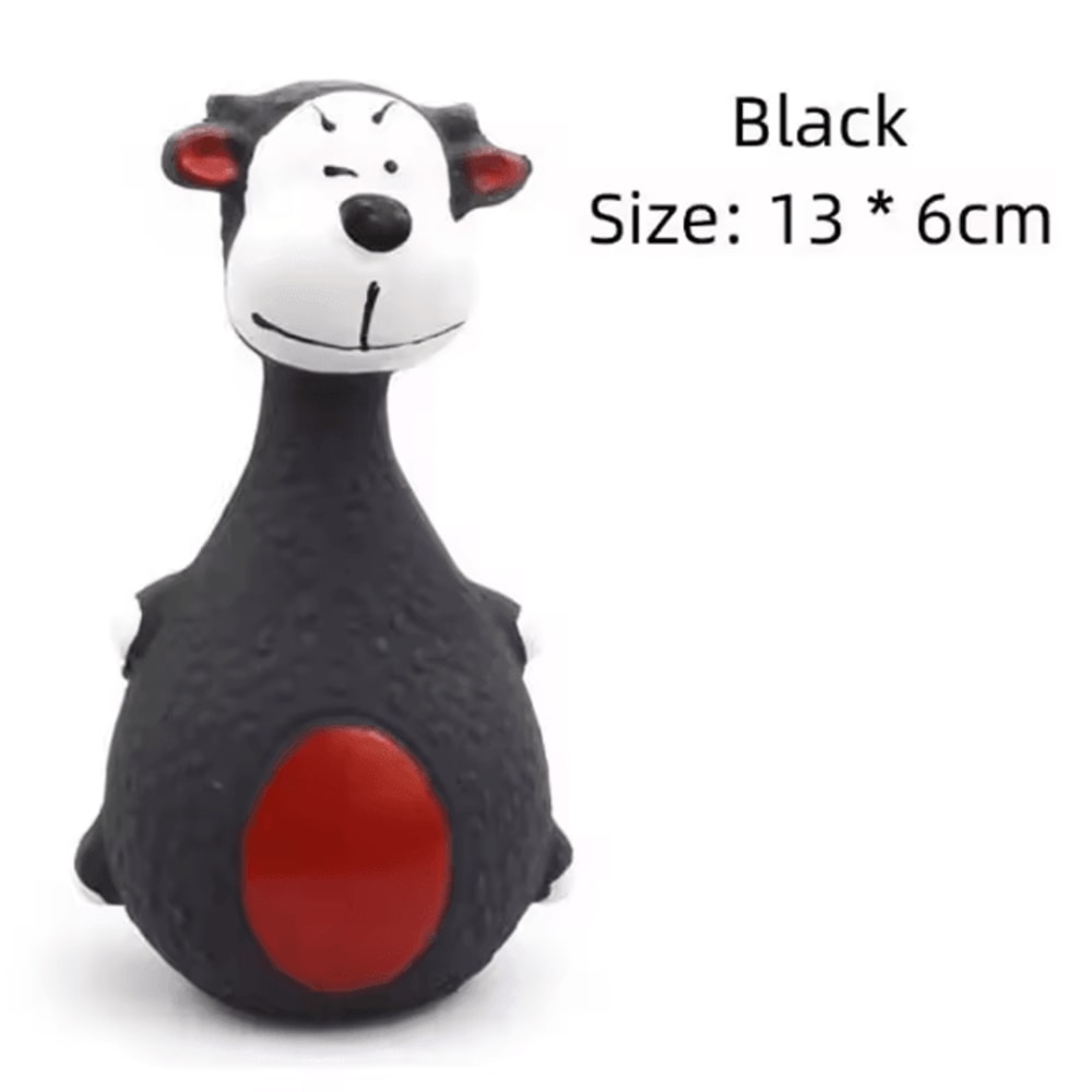 SqueakySafari Latex Dog Chew Toy Elephant Cow Edition 5