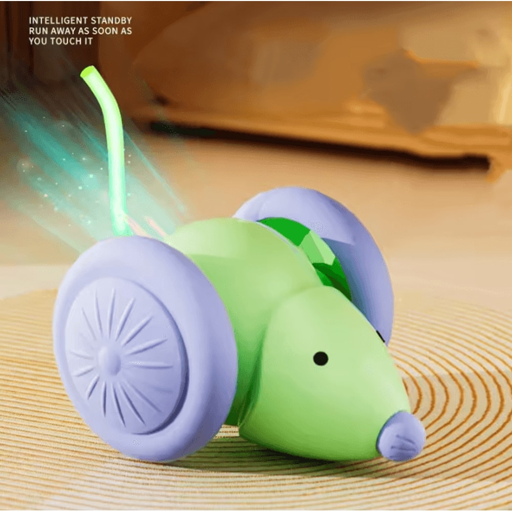 ZoomMouse Electric Interactive Cat Toy Car With Smart Obstacle Avoidance 4