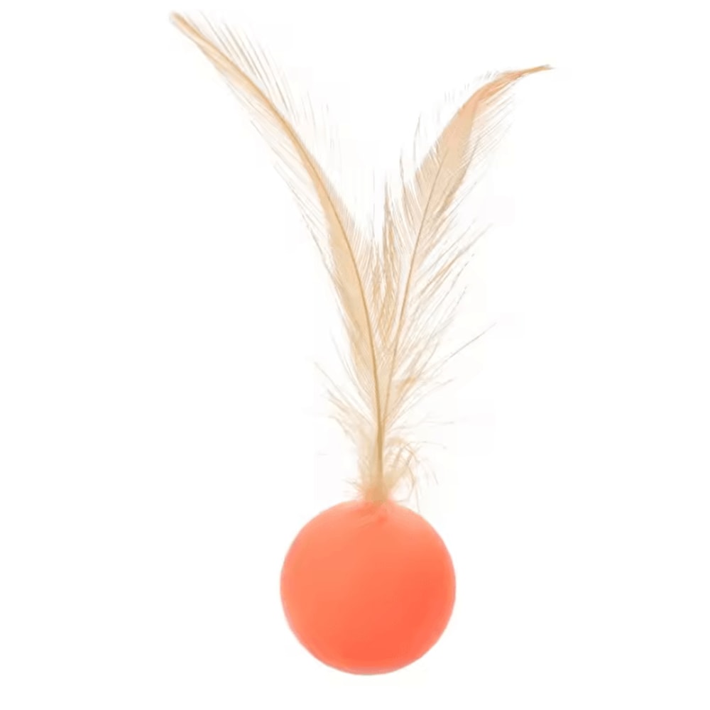 FeatherBounce Elastic Ball Cat Toy Interactive Chase Pounce Fun 5
