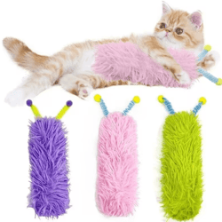 cuddlekick catnip plush pillow toy – soft chew & kicker companion