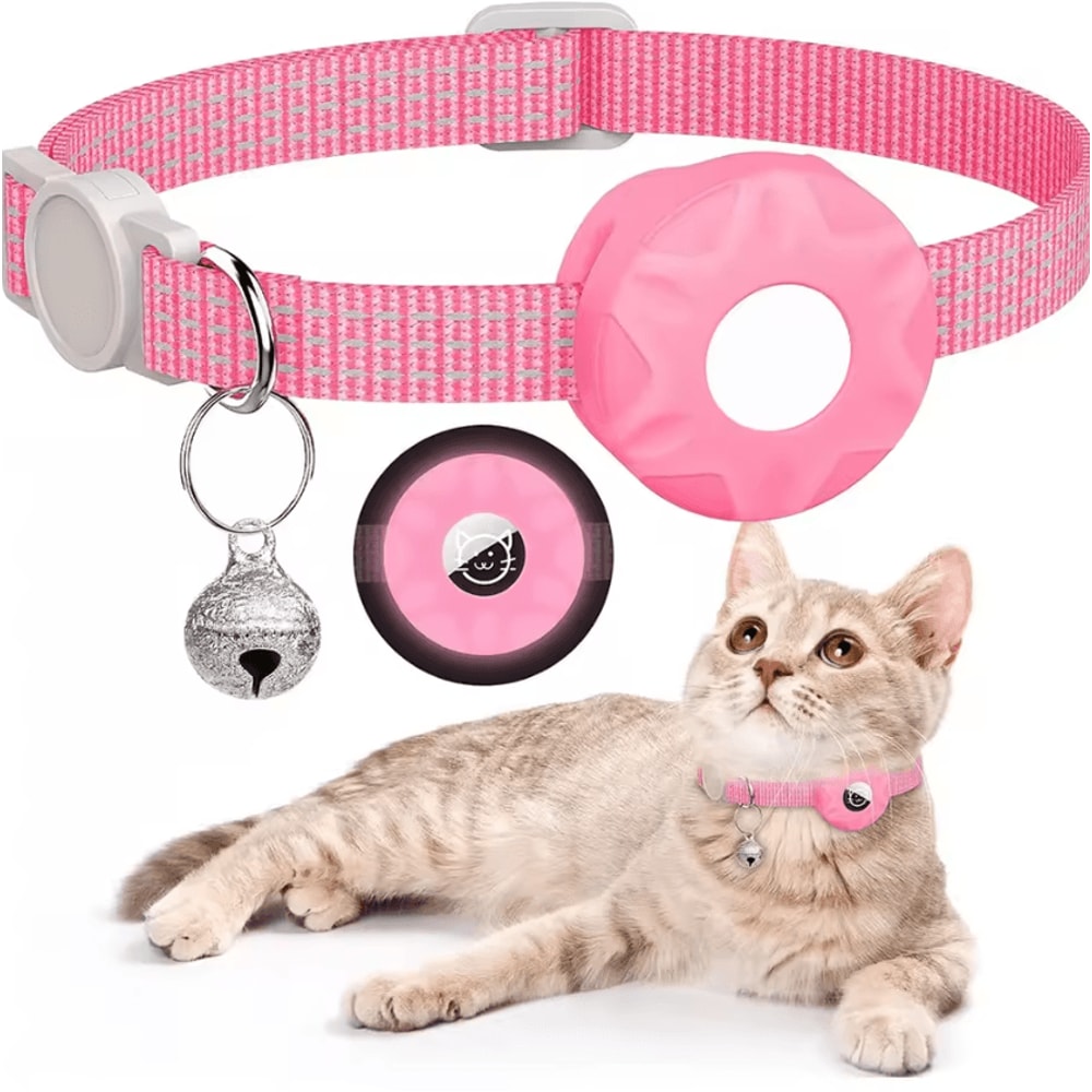 TrackBell AirTag Cat Collar Reflective Safety Collar With Bell 11