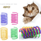 SpringBounce Colorful Cat Toy Springs Interactive Jump Chase Set 9