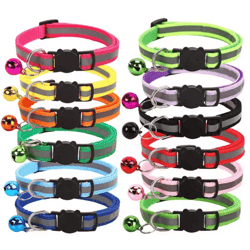 glowsafe reflective breakaway cat collar with bell