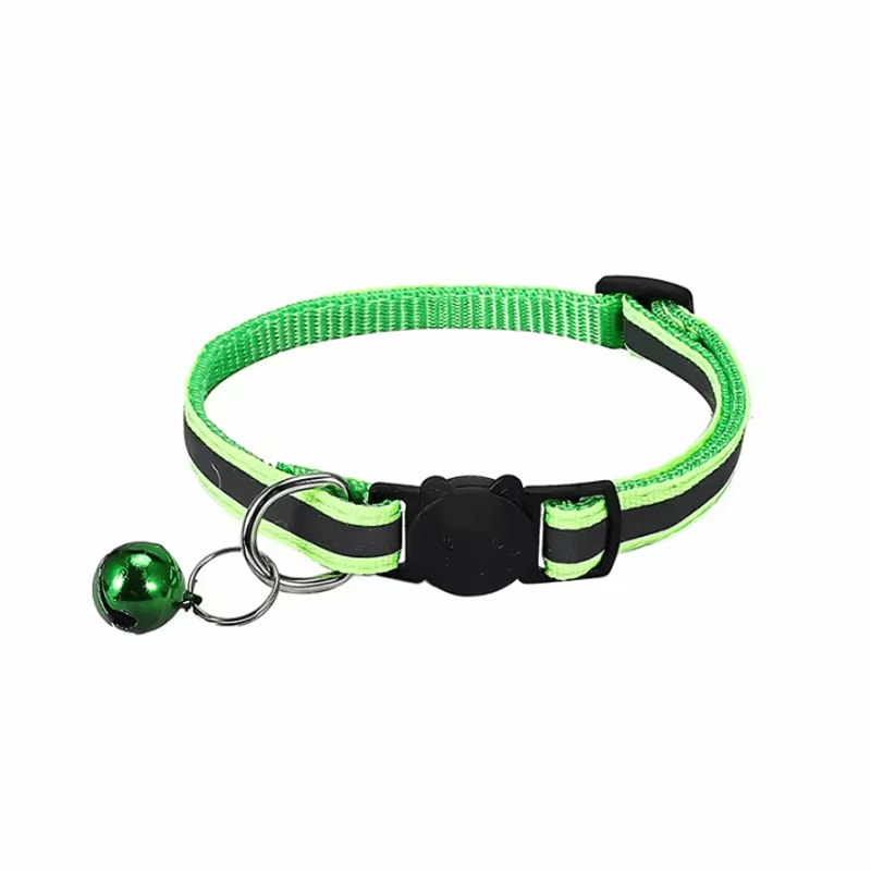GlowSafe Reflective Breakaway Cat Collar With Bell 4